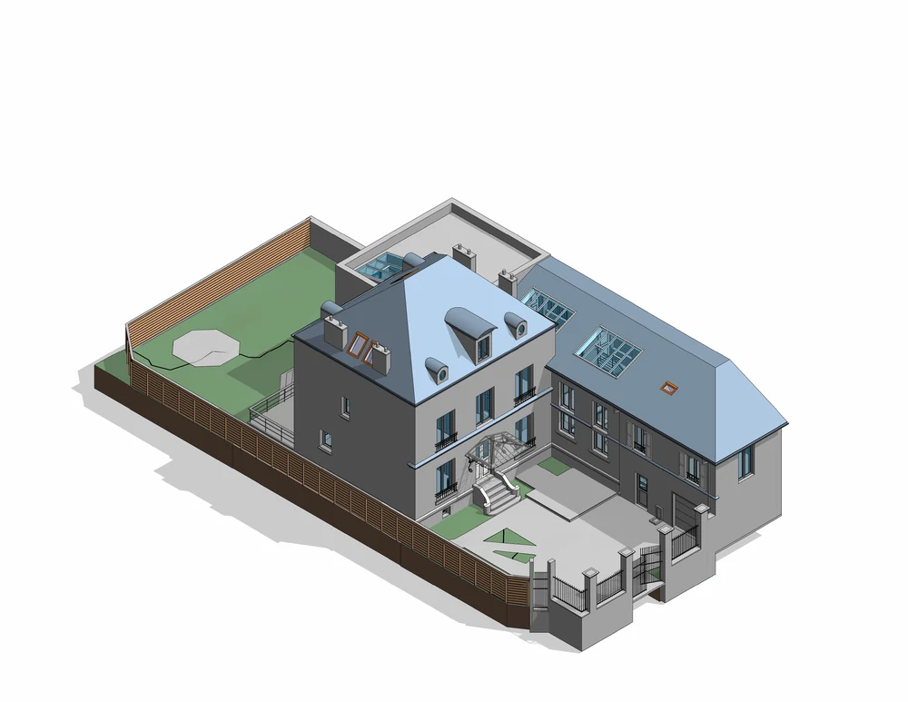 Modèle 3D de la même maison, réalisé par Capture Immo.