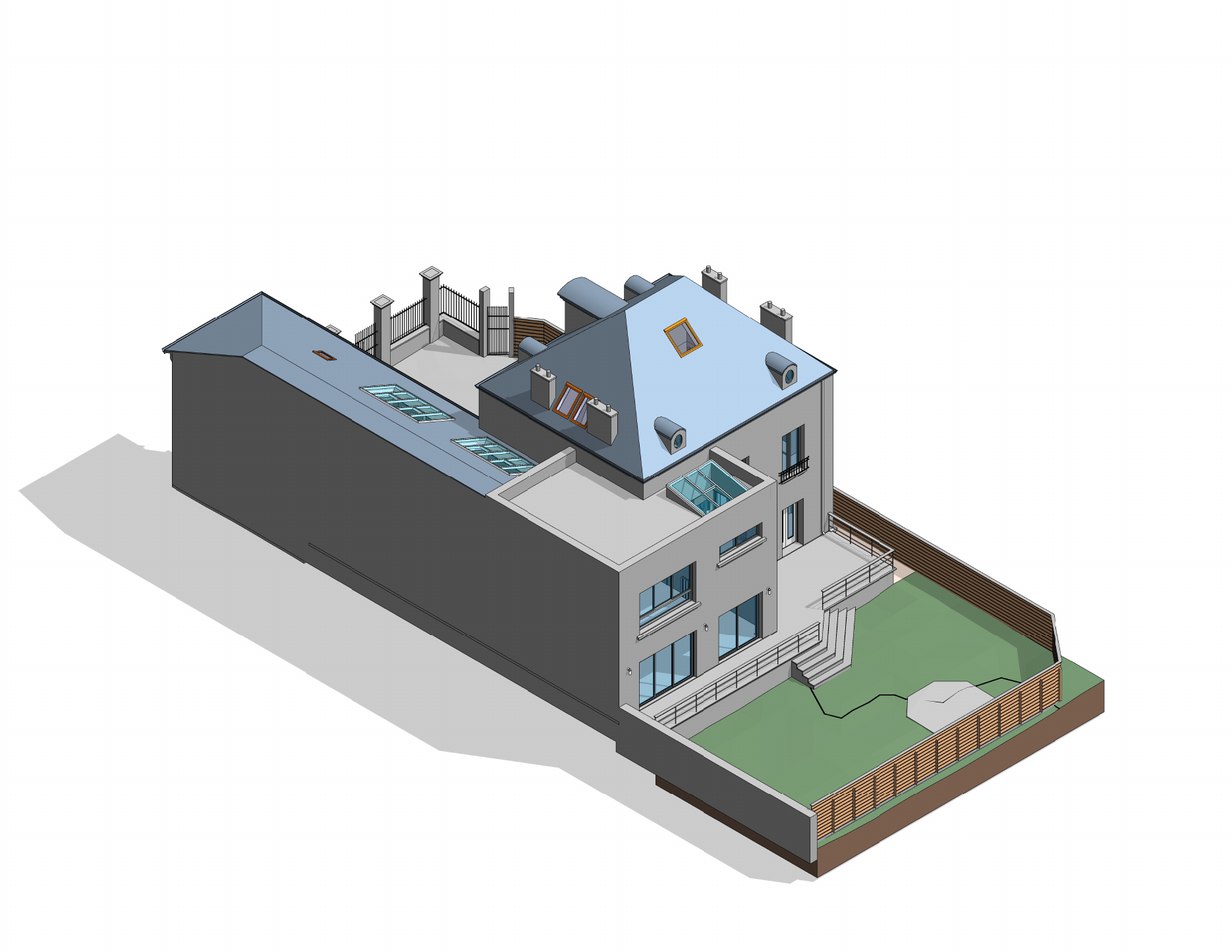 La maison côté jardin — extrait du dossier de cette maison.