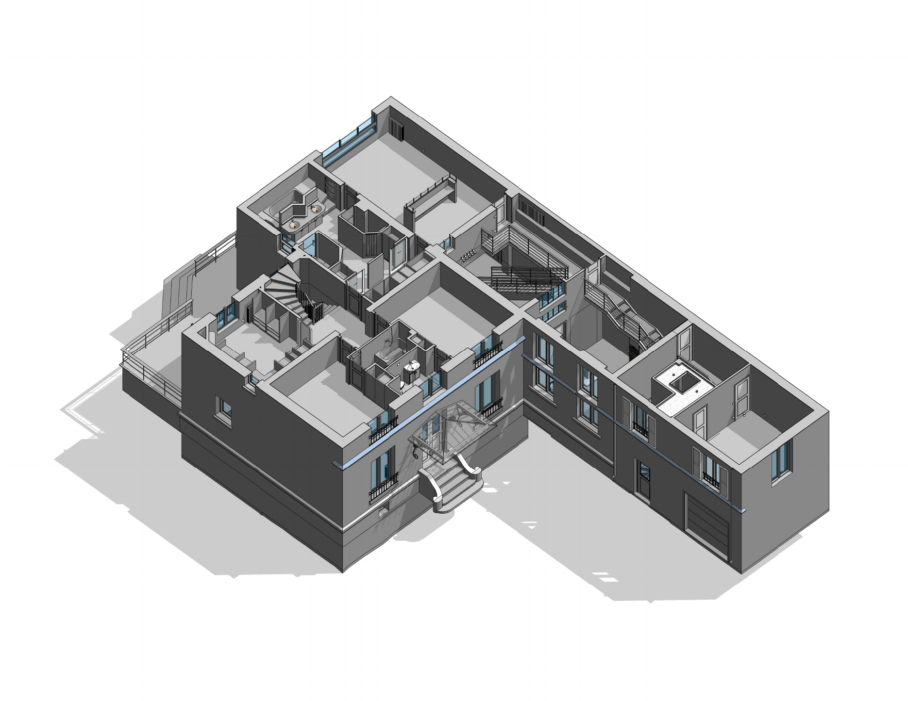 Organisation intérieure — extrait du dossier de cette maison.