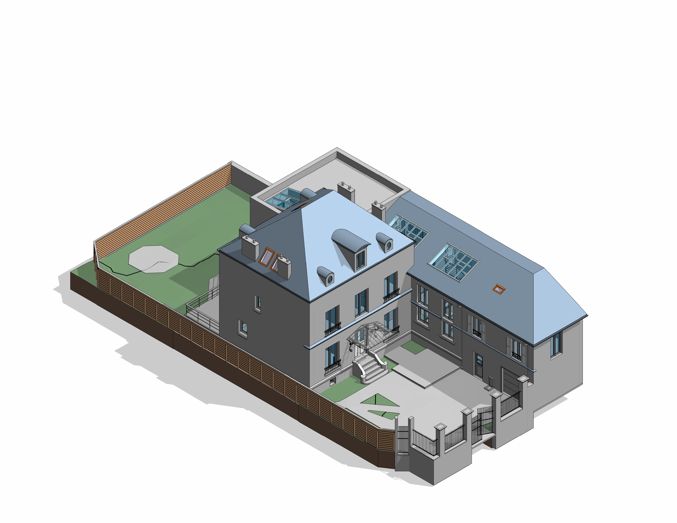 La maison dans son ensemble — extrait du dossier de cette maison.